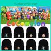 Jj Knitted Beanie Hat Printed Bonnet Kids Warm Hat Hip Hop Cosplay