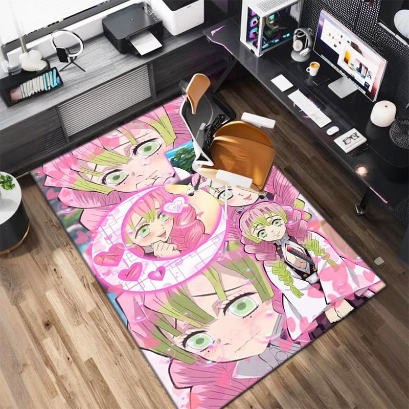 Japanese manga artist Koyoharu Gotouge's Demon Slayer carpets, home decor, non-slip door mats, hallway seat mats, outdoor picnic mats, rugs H7