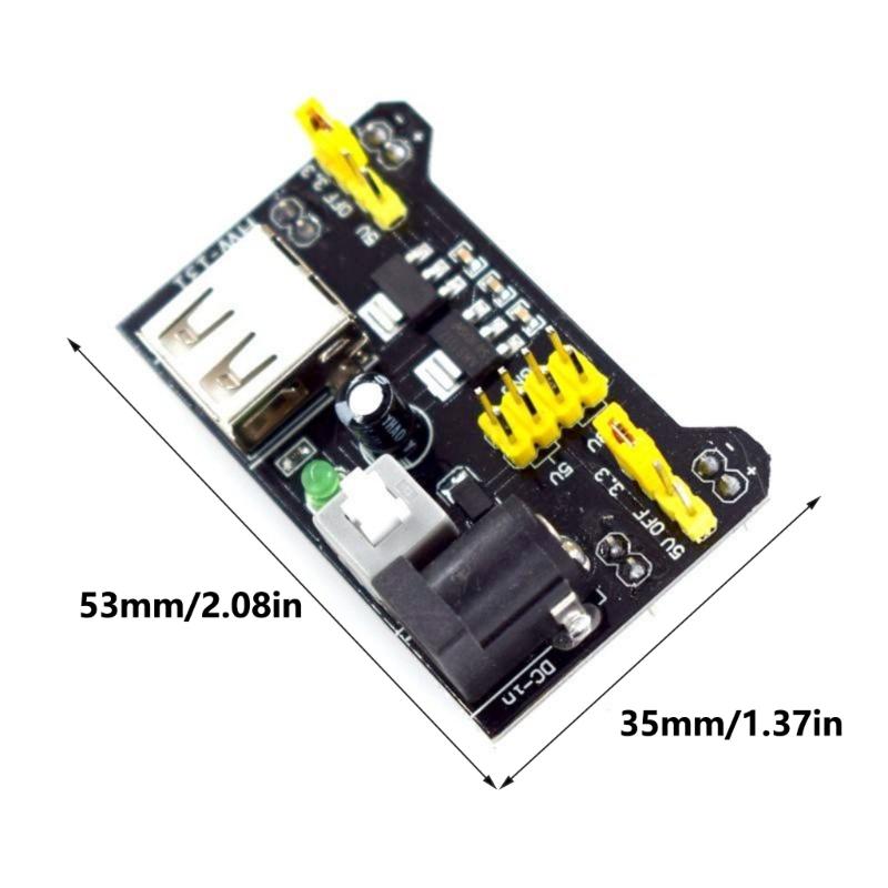 Doppelspannungs-Stromversorgungsmodul für Breadboards mit 5V und 3.3V Ausgängen für MB102 Bread Board und Prototyping