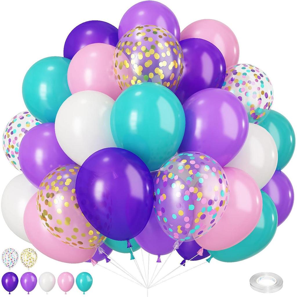 Cross-border Mermaid Sequin Balloon Set - 30pcs Birthday Decoration