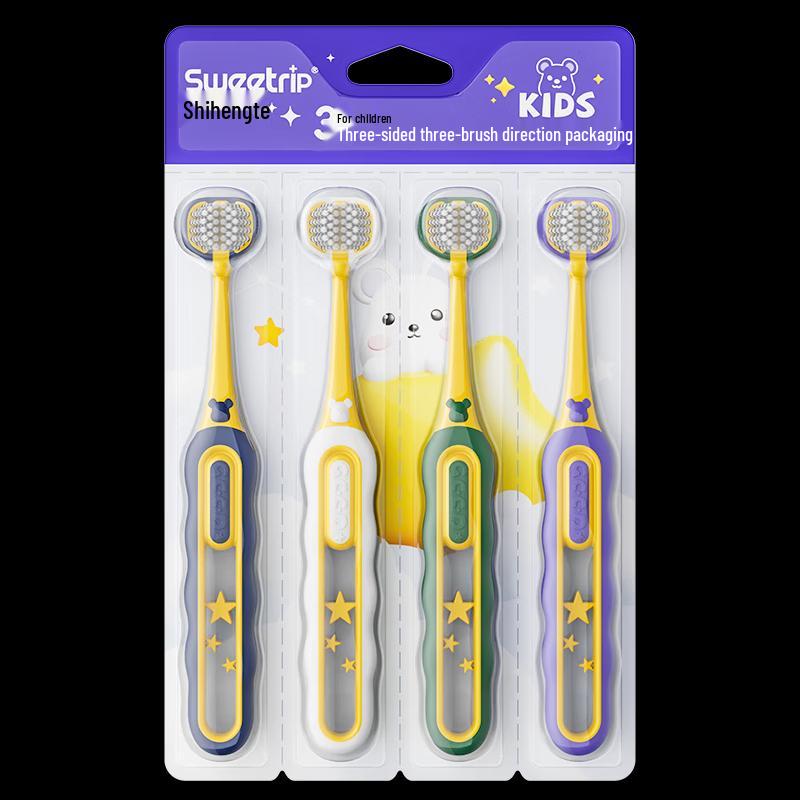 Sweetrip Children's Triple-Action Soft Toothbrush