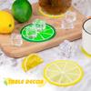 7pcs Silicone Coasters Set, Fruit Design Non-Slip Cup Pads, Creative Assorted Fruit Slice Drink Mats For Coffee & Tea