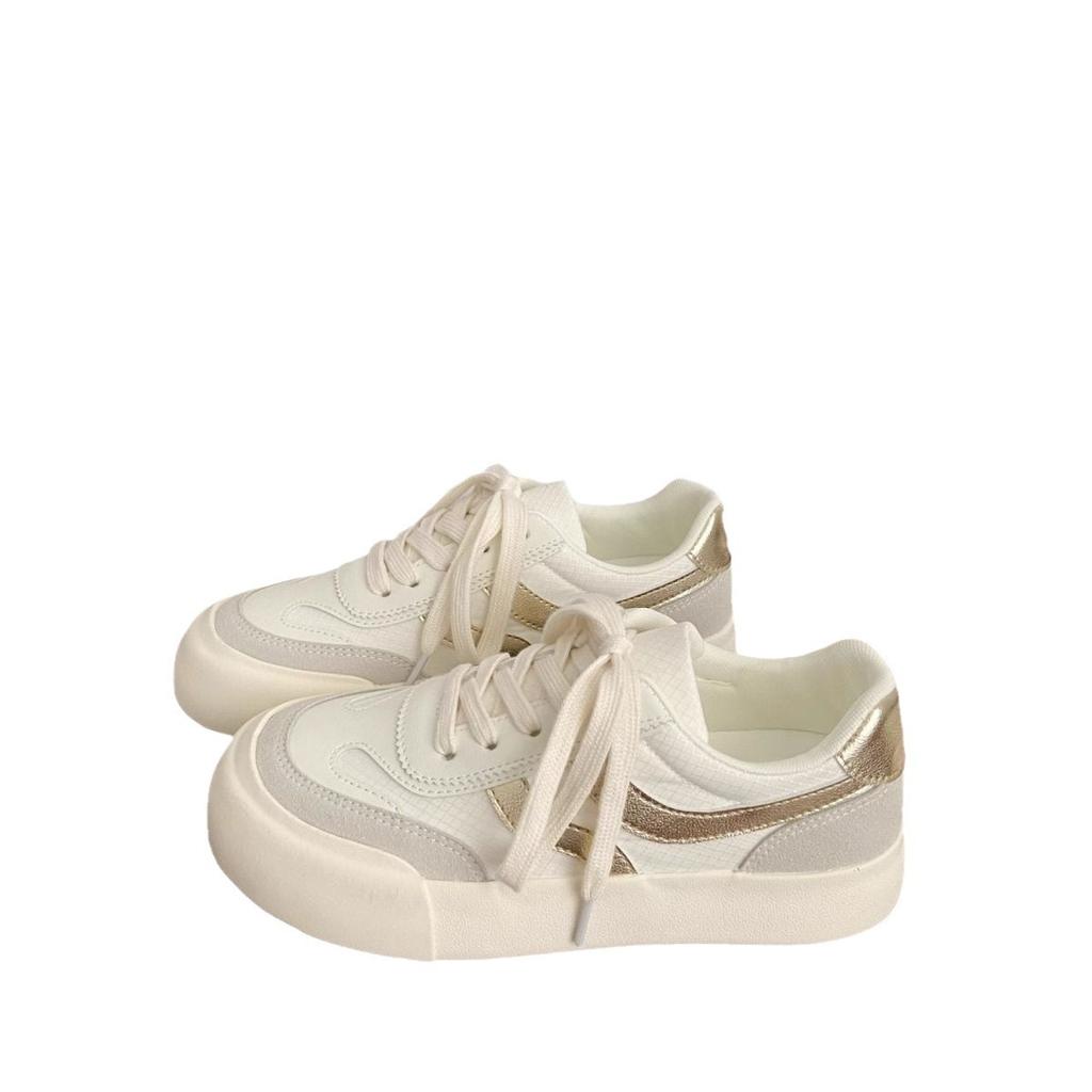 Thick-soled Little White Women's Shoes Student Versatile Niche Board Shoes Retro Shoes