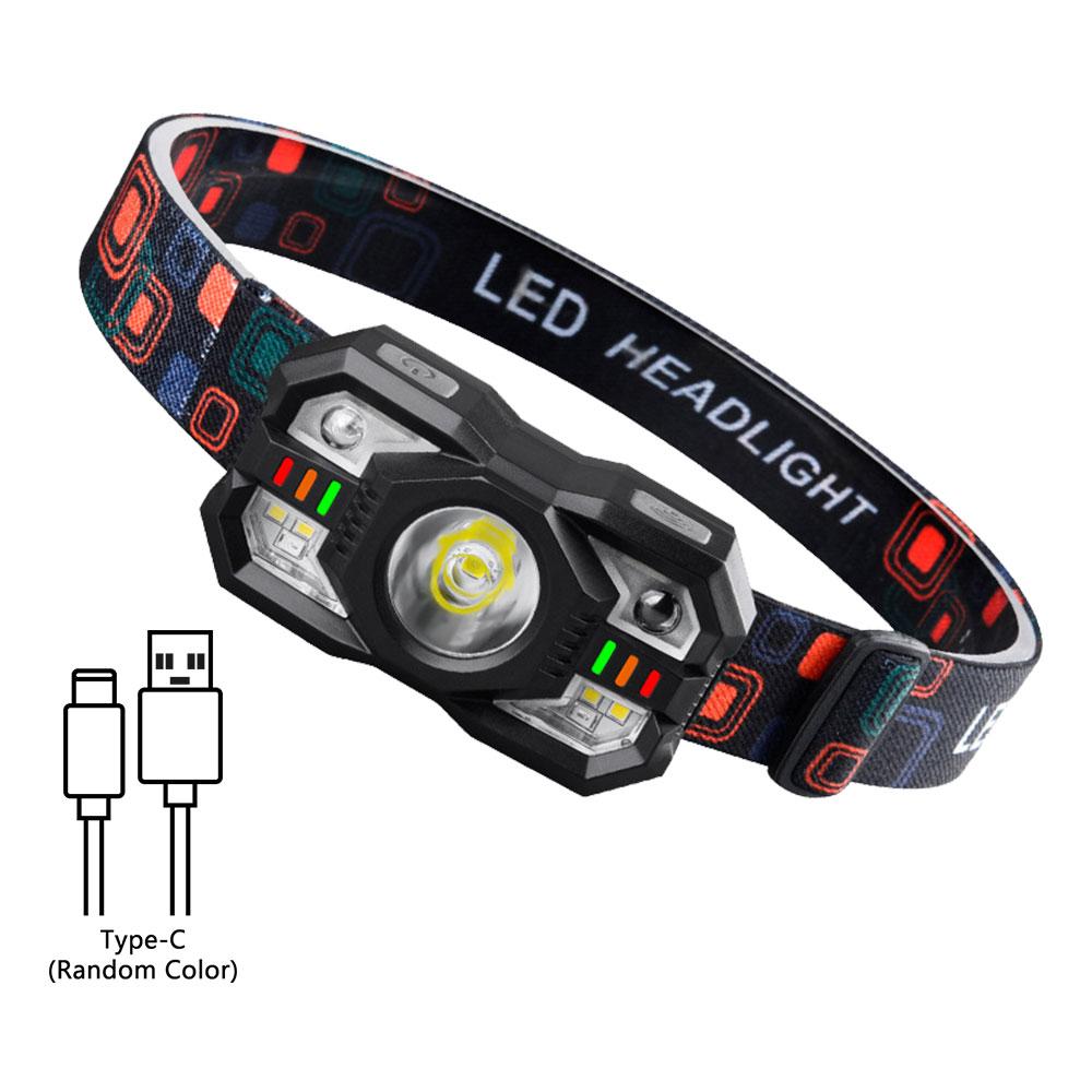 50W intellisense Led Headlamp Rechargeable Headwear Strong Light Sensor Flashlight Night Fishing Light Multi functional induction headlights
