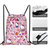 Custom Kitties Kitten Drawstring Backpack Women Men Sport Gym Sackpack Portable Cat Anime Shopping Bag Sack