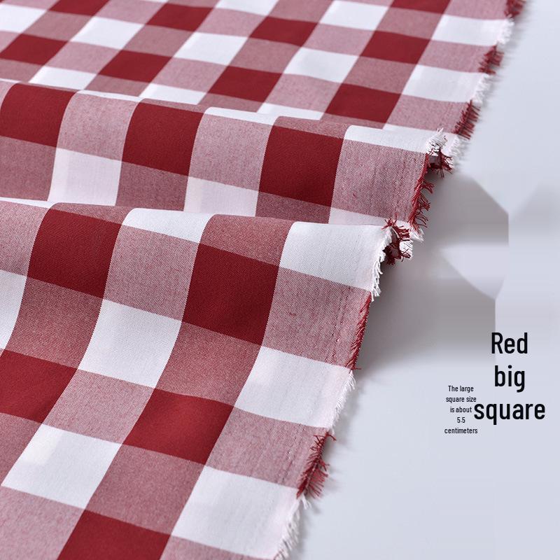 Thickened Polyester-Cotton Plaid Striped Sofa and Curtain Fabric