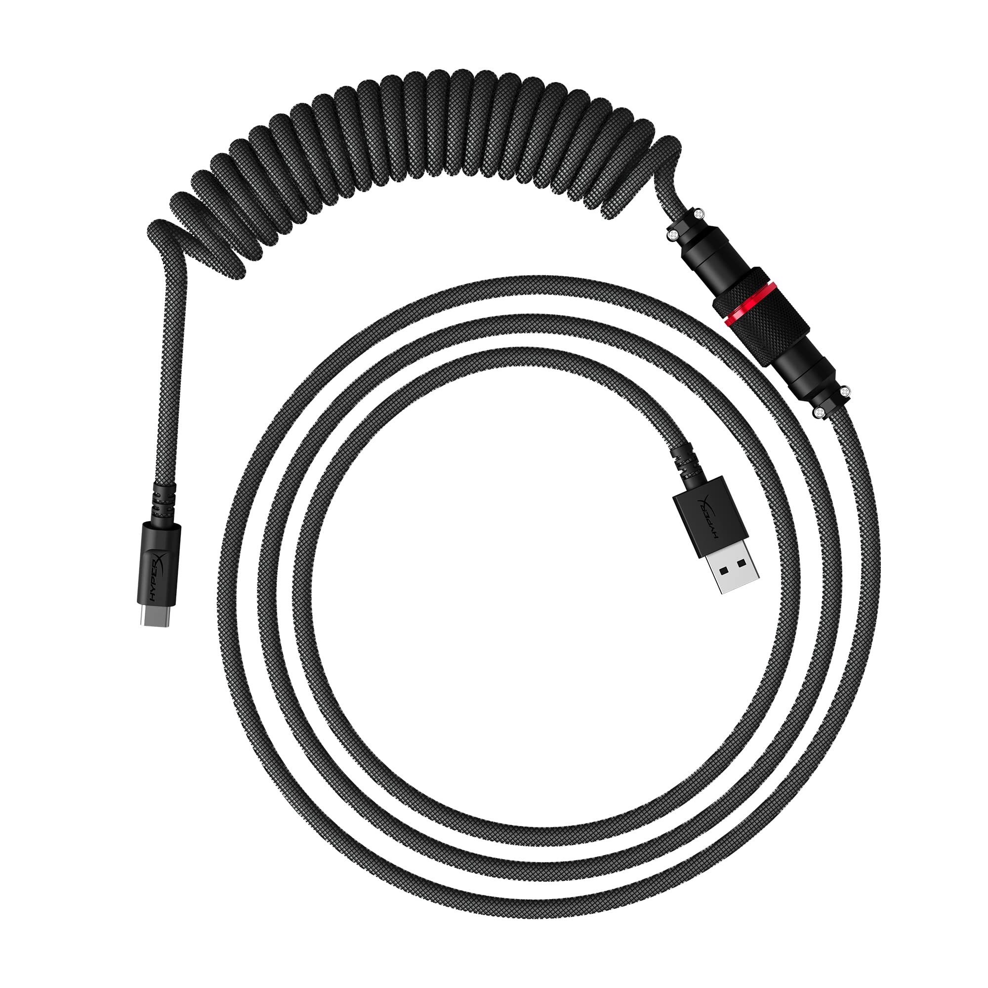 

HyperX Coiled Cable for 6J679AA PC, USB-C, Gray/Black,