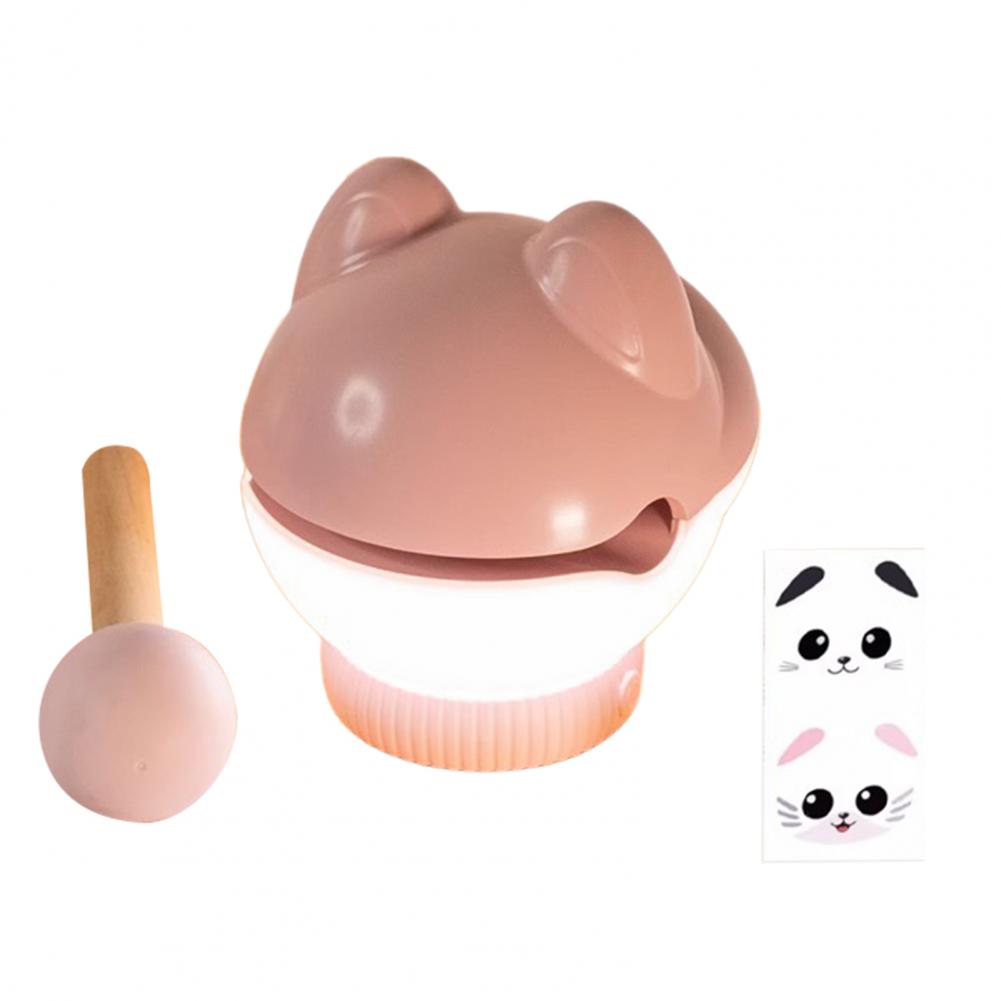 Wooden Fish Night Light Stress Relief Tap Lamp Cute Glow Bedside Lamp USB Charging Sleep Companion Interactive Toy