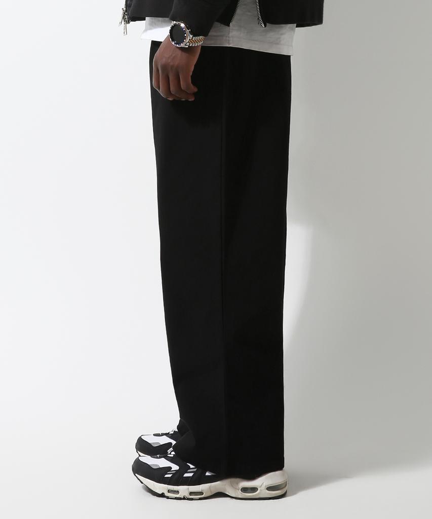 Seuteulaikeu Washed Cotton Relaxed Pants (Black)