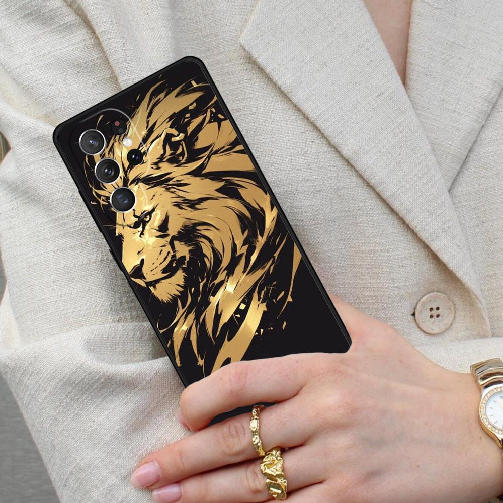 Ferocious Lion Cell Phone Case for Samsung Galaxy S26 Ultra S25 S24 S23 S22 S21 S20 Note10 Cover