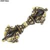 1 Stück Tibetisches Handwerk Buddhistisches Kupfer Fünf-Teile Dorje Vajra Stößel ca. 46*14mm