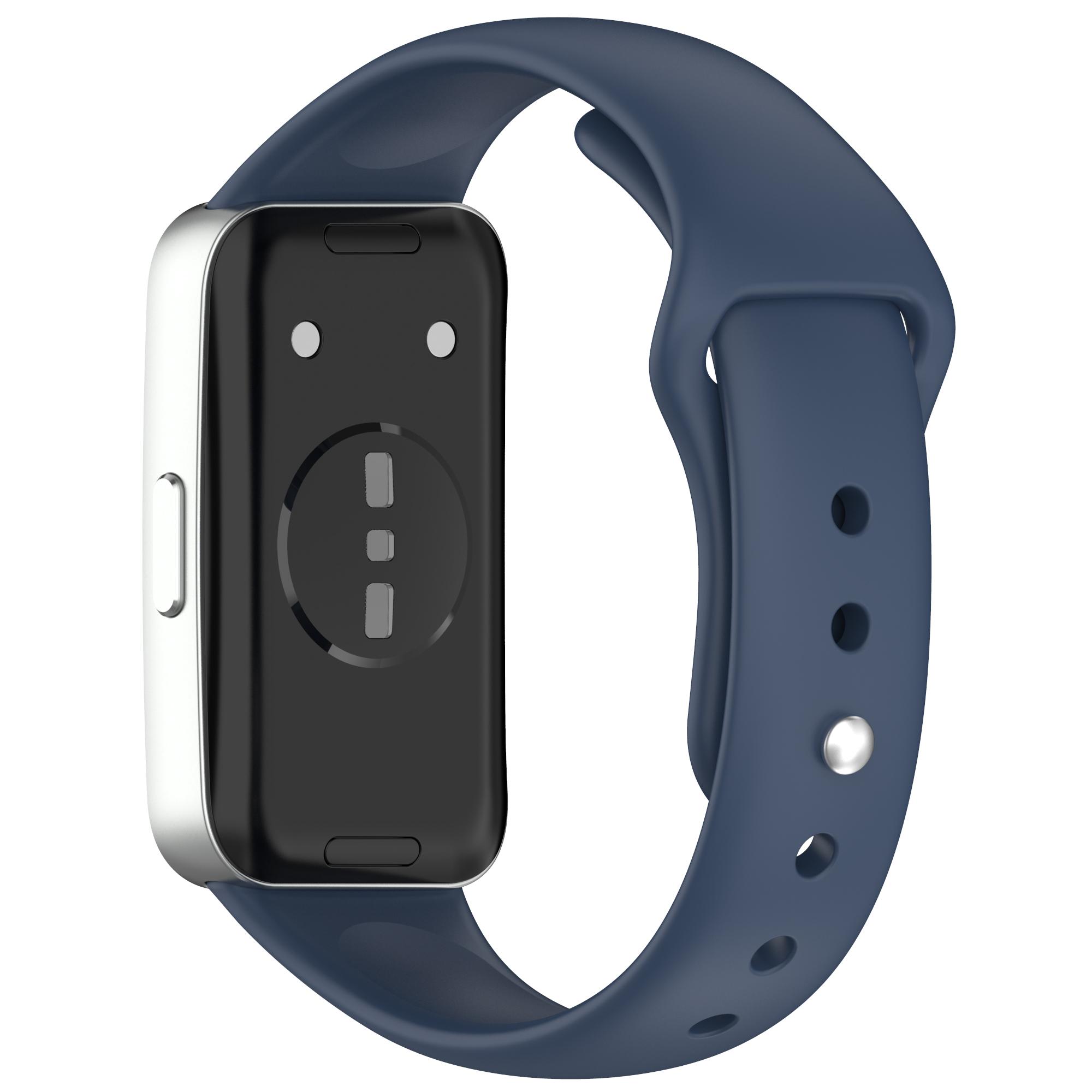 

Для Huawei Band 10/10 NFC/9/9 NFC/8/8 NFC Силіконовий ремінець на зап ястя Запасний ремінець Спортивний фітнес-трекер Dark Blue