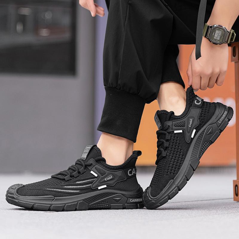 Mode CYYTL Herrenschuhe Atmungsaktive Sneaker Lässig Outdoor Sommer Wandern Sport Laufen Luxus Designer Tennis Plateau Mode Slipper