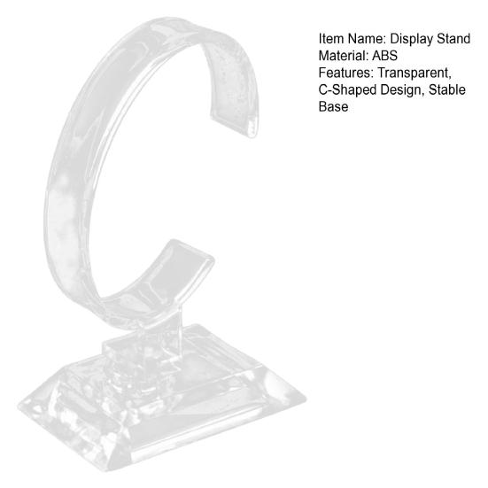 Clear Watch Display Stand Acrylic C Shape Watch Holder Stand Bracelet Bangle Wrist Jewelry Stand for Home Shop Counters