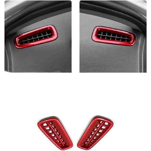 

Car Accessories Fit for Honda Civic 11th Gen 2022-2025 ABS Air Vent Trims Dash Board Center Console Decorative Cover Trim 2Pc B Style: Red красный