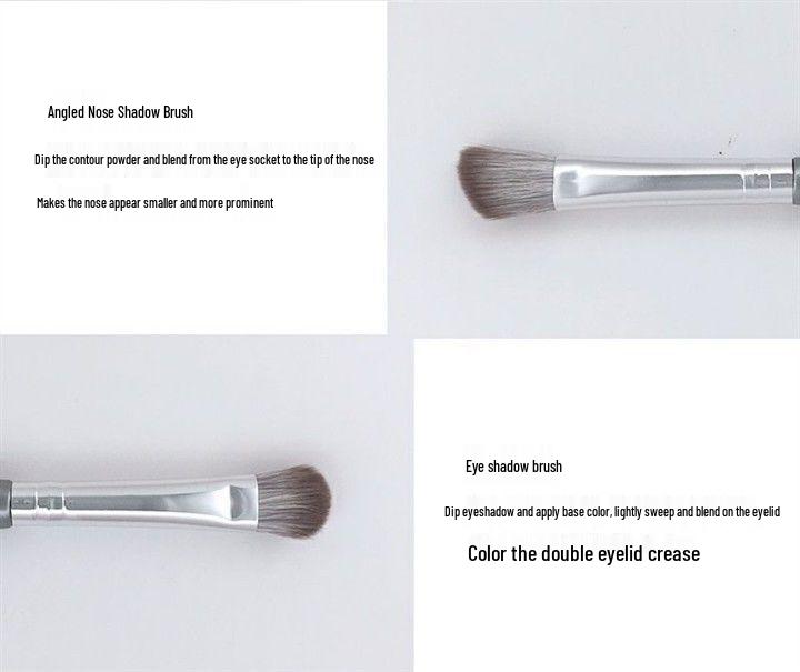 14-Piece Soft Makeup Brush Set: Includes Powder, Blush, Highlighter, and Eyeshadow Brushes in Portable Colors.