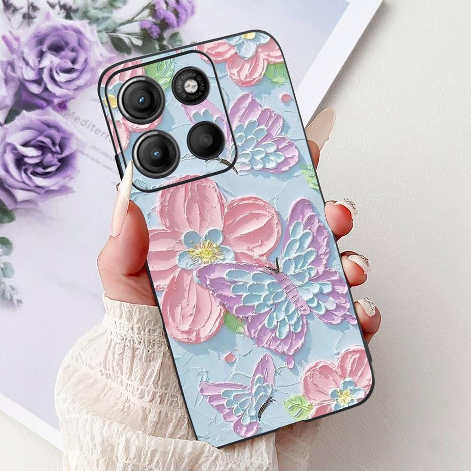 For Motorola Moto G15 Case Stylish Painted Cover Shockproof Soft TPU Phone Case For Motorola G15 G 15 MotoG15 Fundas 6.72'' Capa
