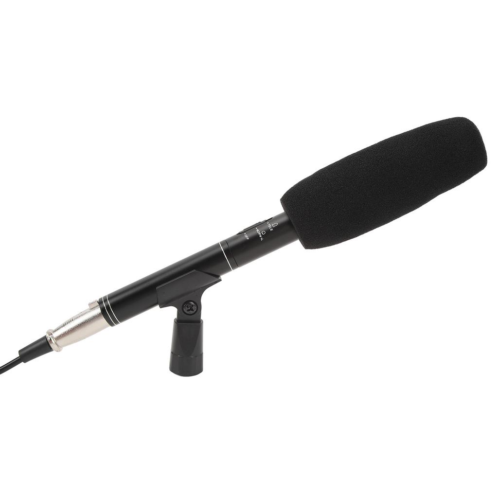 XLR Shotgun Condenser Microphone Professional Cardioid Mini Shotgun Condenser Mic Television News Reporter Interview
