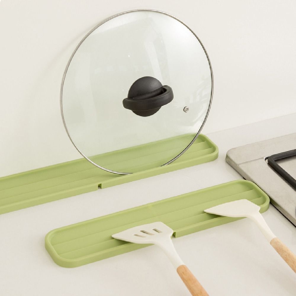 Non Slip Pot Lid Storage Mat Silicone Tableware Draining Pad Cutting Board Rack  Household