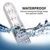 New T10 5050 6SMD DC 12V Waterproof W5W Remote Controller RGB 194 168 Dome Light Silicone Wedge Side Car Signal Atmosphere Bulb