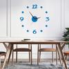 Creative and Minimalist Living Room Mirror Wall Clock 3D Stereoscopic Home Wall Decoration Clock DIY Clock Art Wall Clock