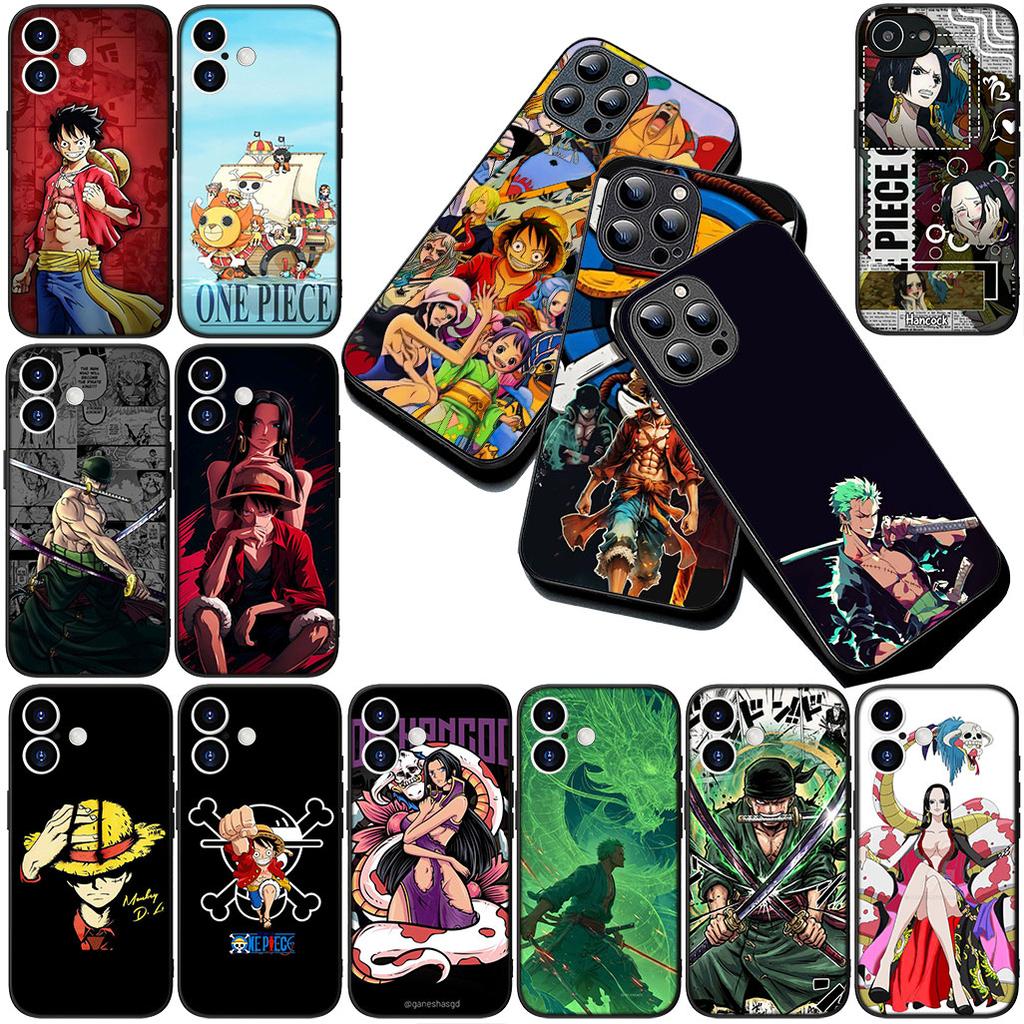 Cover for Apple iPhone 17 16 14 15 Plus Pro Max 16E ProMax + 15Plus 15+ 16+ Phone Case Roronoa Zoro Boa Hancock One Luffy Pieces