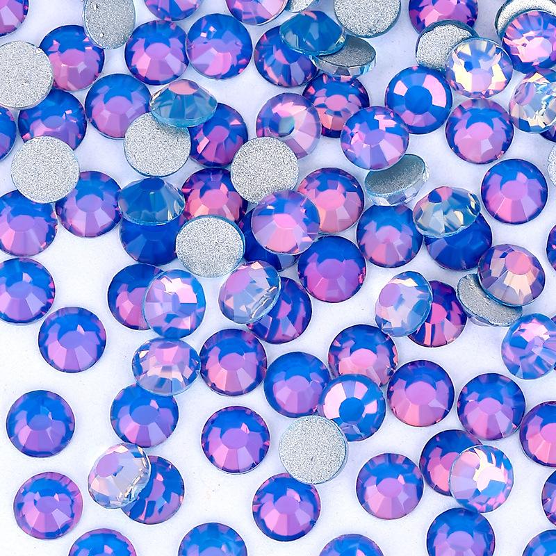 Flicker Series Pujiang Crystal Rhinestone Glass Flat Bottom Diamond Clothing Accessories Diy Stud Earrings Bag Sticker Drill