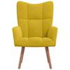 Vidaxl Armchair, Mustard Yellow, Upholstered In Velvet