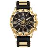 Business Blu-ray Men's Watch Men's Watch Large Dial Quartz Watch Watch Silicone Strap