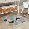 1PC PastelGeometric Fusion Kitchen Rug Non-Slip Door Mat Pop design Bathroom Rug Bath Mat Carpet for Home Sink Laundry Decor