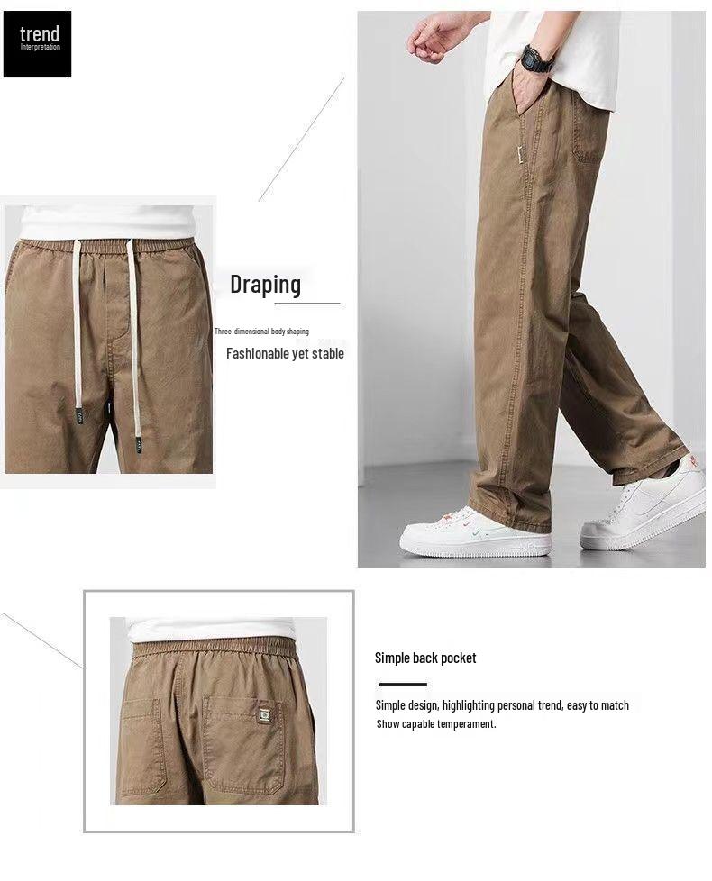2025 Men's Versatile Loose-Fit Summer Pants - Lightweight, Durable, Plus Size