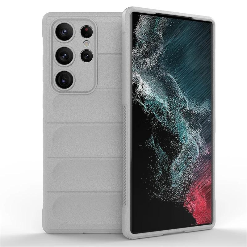 Pro Samsung Galaxy S22 S23 Plus S22 S23 Ultra S21 S23 FE 5g zadní kryt telefon pouzdro z tekutého silikonu proti pádu nárazuvzdorné Coque