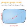 For BMW E46 3-Series 1999-2006 E65 E66 E67 7-Series 2001-2008 Left Right Rear View Lens Split Mirror Heated Glass Rearview Lens