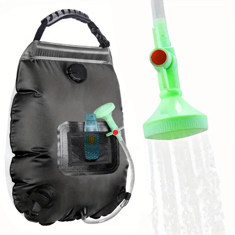 Foldable 20L Solar Camping Shower Bag - Portable Outdoor Water Heater and Storage Solution