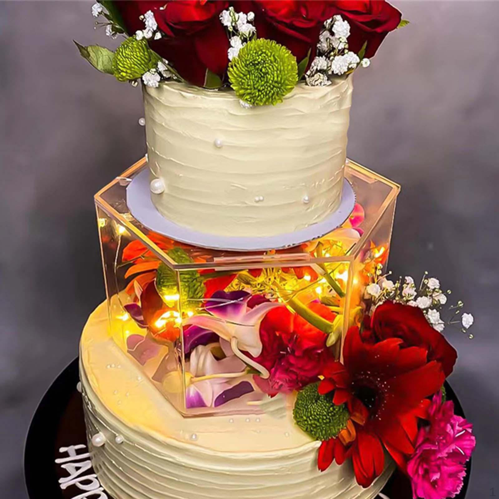 

Акриловая наполняемая подставка для торта, подставка и усилитель для дисплея, свадебное центральное украшение 15cmx10cm