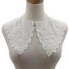 Cotton Embroidered Lace Shoulder Collar with Floral Punch Design for DIY Crafts