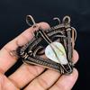 Rainbow Moonstone Pendant Gemstone Jewelry, 999 Copper Wire Wrapped Pendant, Handmade Beautiful Jewelry Pendant