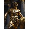 Stone Gold Statue Muscular Greek God Statue Prints Poster Canvas Painting Modern Wall Art Picture Living Room Bedroom Home Decor