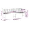 Garden Bench 1 Seat 219 x 55.5 x 90 cm Solid Acacia Wood