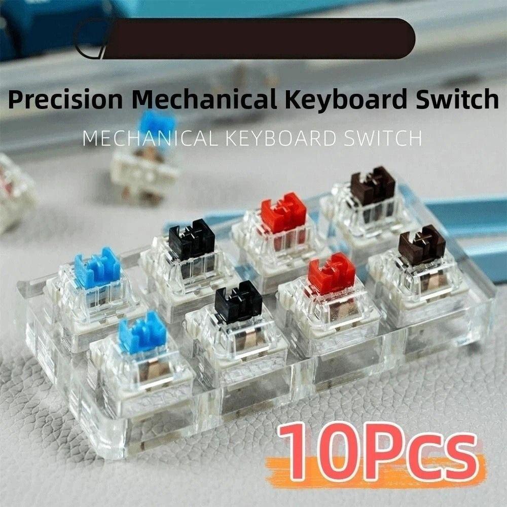 10Pcs Knocking 3 Pin Tactile Switches Dust-proof Keyboard Switch Replacement Gaming Keyboard