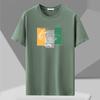 Hals Breezy Übergröße Basic Rundes Kurzarm-T-Shirt in Mehreren Farben