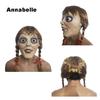 Annabelle Halloween Maske Terror Latex Cosplay Kopfbedeckung Requisiten Gruseliges Kostüm