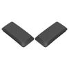 2pcs Front Bumper Guard Protector ABS Left Right Black Wearproof Pad Kit for Car Modification