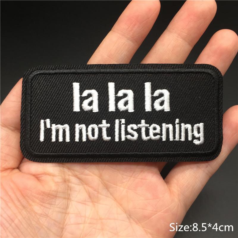 Letters Embroidered Patches For Clothing Iron On Patches Text Diy Appliques For Clothes Jacket Stripes Slogan Stickers