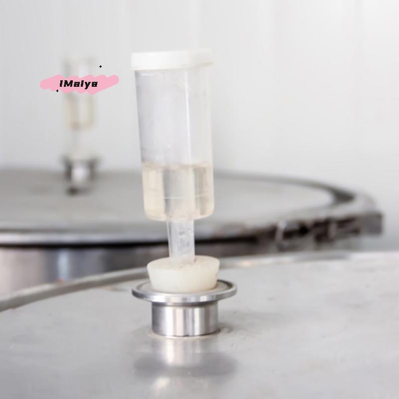 Airlock For Ferment One-Way Air Lock Brewing Barrel Exhaust Valve Fermentation Wine Water Sealed Check Valve Three-Piece Airlock