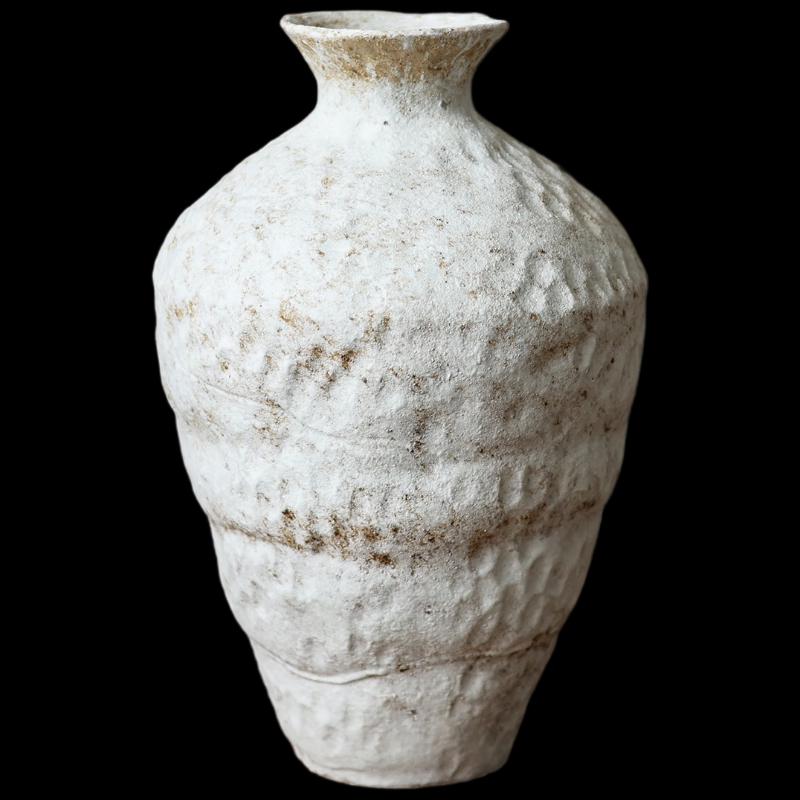 Large Zen Deer Tone Ceramic Flower Vase