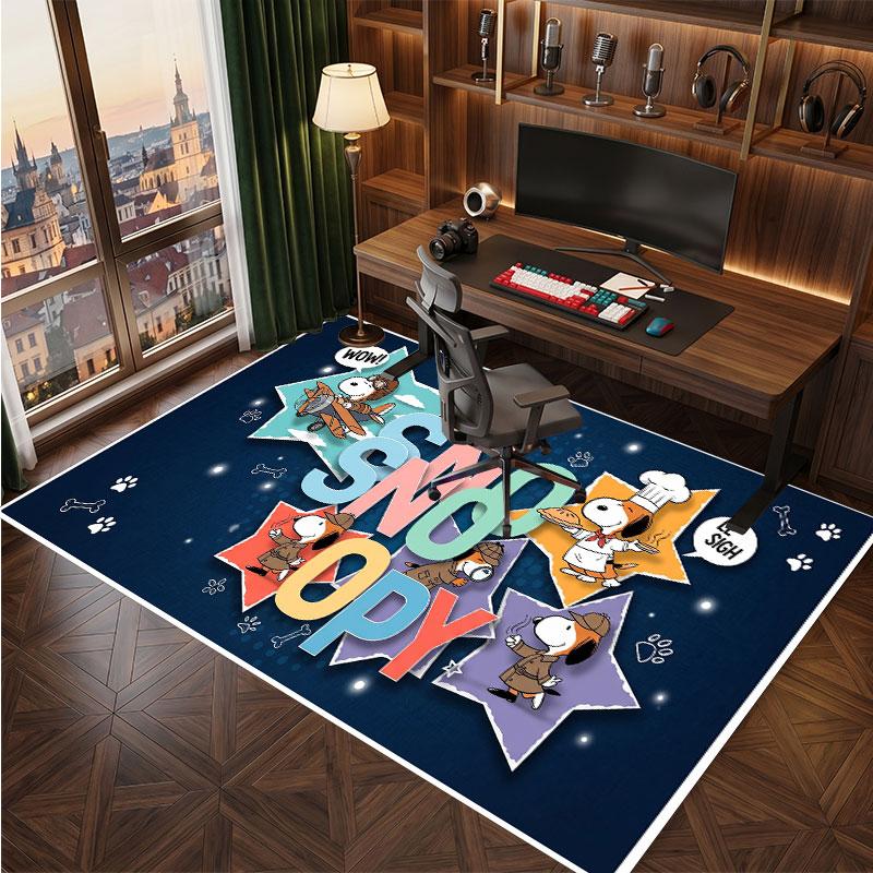 Snoopy Peanuts Rug Soft Thick Non Slip Floor Carpet for Bedroom Living Room Home Decor