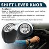 TUCKBOLD Renault Megane Manual Gear Shift Black Silver 1pc 2009-2015 6-Speed Knob, Tone,
