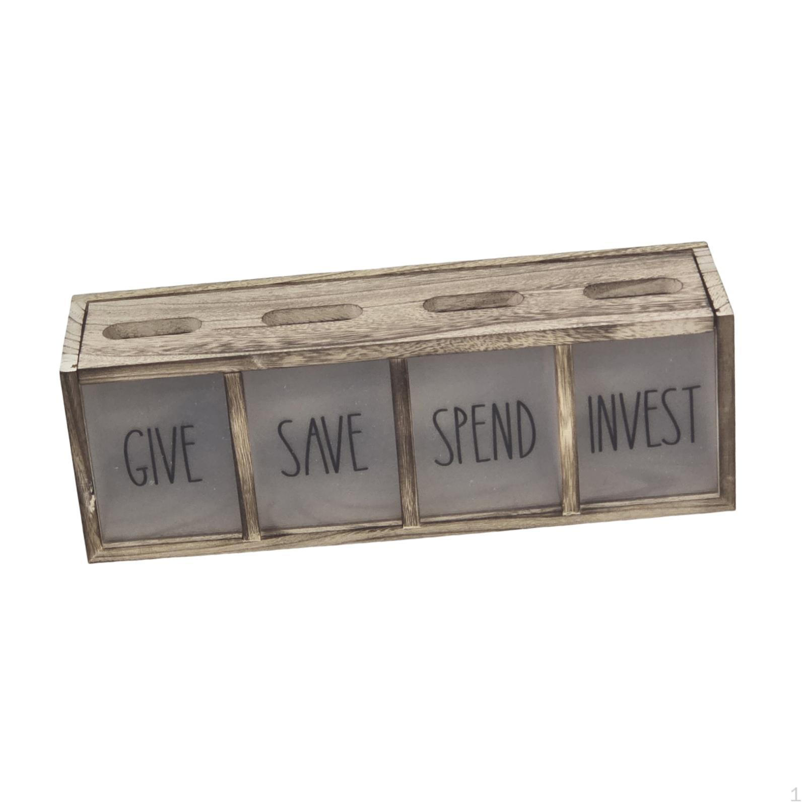 

for Giving, Saving, Spending And Investing, Mounting on The Worktop Or, with 4 Compartments, світло-коричневого кольору