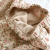 Women's Retro Lapel Cardigan Pajama Set - Long Sleeve, Long Pants, Loose Fit, Plus Size, Perfect for Autumn and Winter